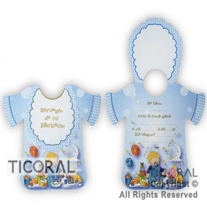 ESTAMPA 16009 REMERITA BAUTISMO CELESTE x 10